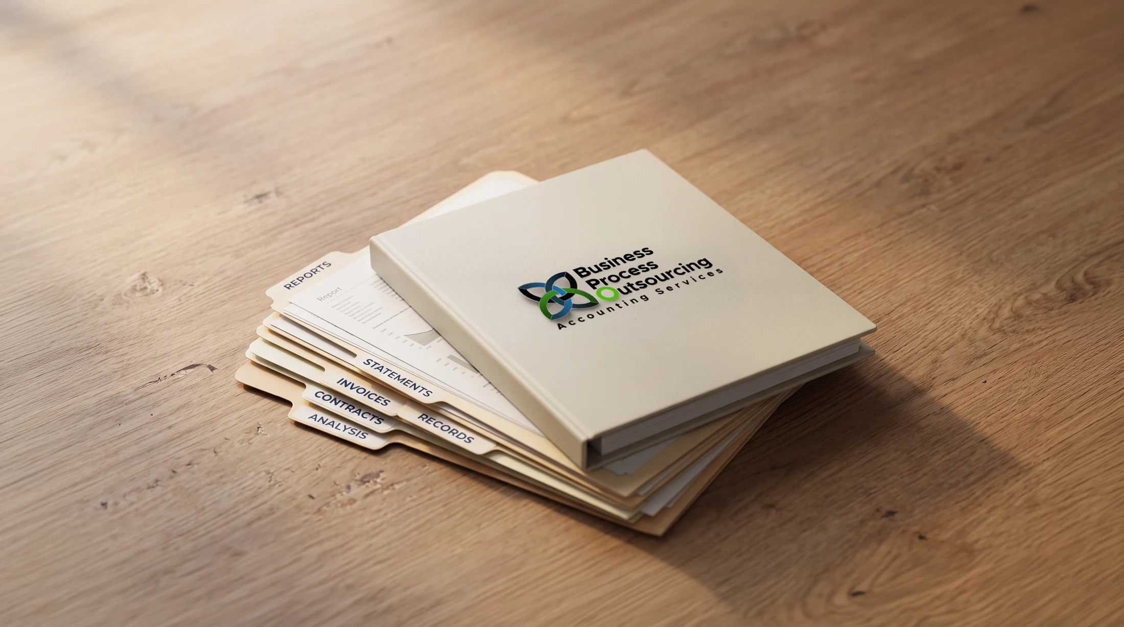 BPOAS organized client binder and labeled record folders